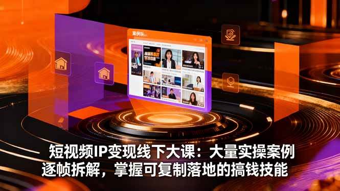 （16410期）短视频IP变现线下大课：大量实操案例逐帧拆解，掌握可复制落地的搞钱技能-来友网创