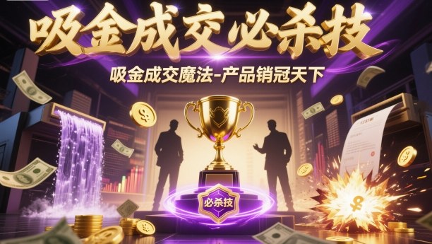 吸金成交必杀技，吸金成交魔法-产品销冠天下-来友网创