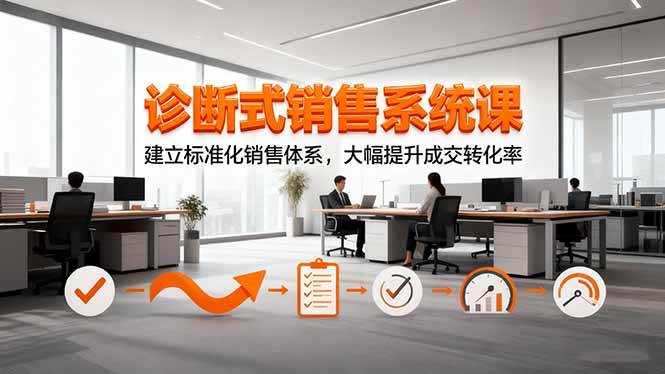 （16435期）诊断式销售系统课，建立标准化销售体系，大幅提升成交转化率-来友网创