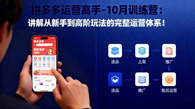 （16448期）拼多多运营高手-10月训练营：讲解从新手到高阶玩法的完整运营体系！-来友网创