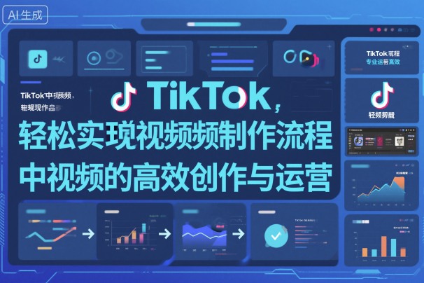 TikTok中视频制做流程，轻松实现Tk中视频的高效创作与运营-来友网创