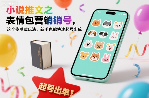 小说推文之表情包营销号，这个傻瓜式玩法，新手也能快速起号出单-来友网创