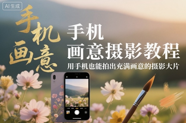 手机画意摄影教程，用手机也能拍出充满画意的摄影大片-来友网创