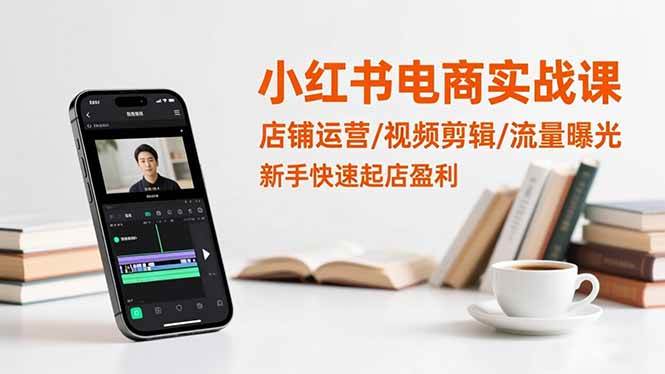 （16536期）小红书电商实战课：店铺运营/视频剪辑/流量曝光，新手快速起店盈利-来友网创