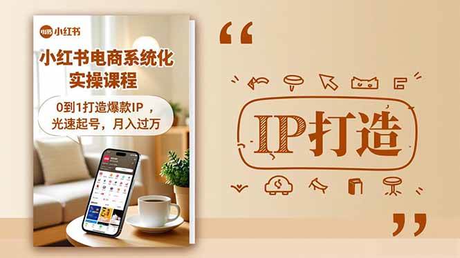 （16614期）小红书流量变现系统化实操课程，0到1打造爆款IP，光速起号，月入过万-来友网创