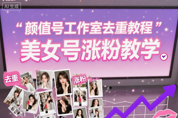 颜值号工作室去重教程，美女号涨粉教学-来友网创