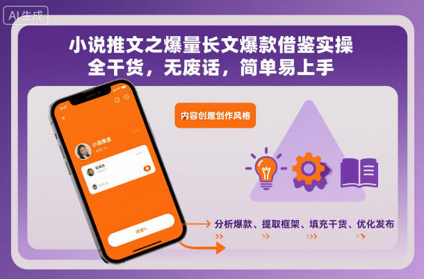 小说推文之爆量长文爆款借鉴实操，全干货，无废话，简单易上手-来友网创