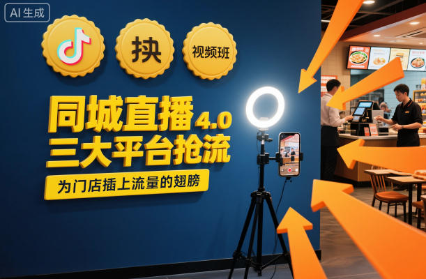 同城直播实操班4.0，三大平台抢流，为门店插上流量的翅膀-来友网创