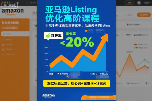 亚马逊Listing优化高阶课程，手把手教你策划高转化率、低跳失率的listing-来友网创