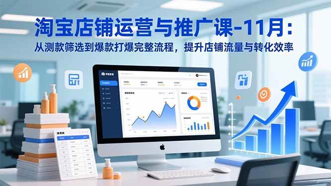 （16714期）淘宝店铺运营与推广课-11月：从测款筛选到爆款打爆完整流程，提升店铺流量与转化效率-来友网创