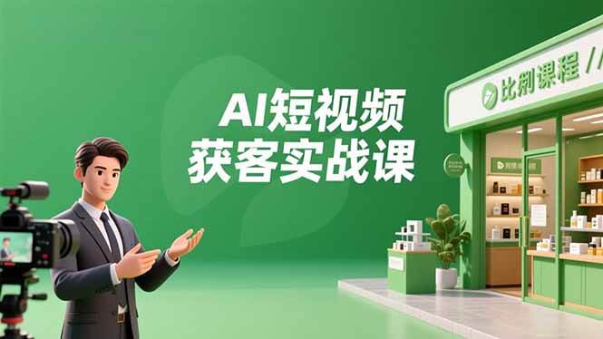 （16747期）AI短视频获客实战课，数字人创作、实体行业应用、精准引流，30天获取客源月入6万+-来友网创