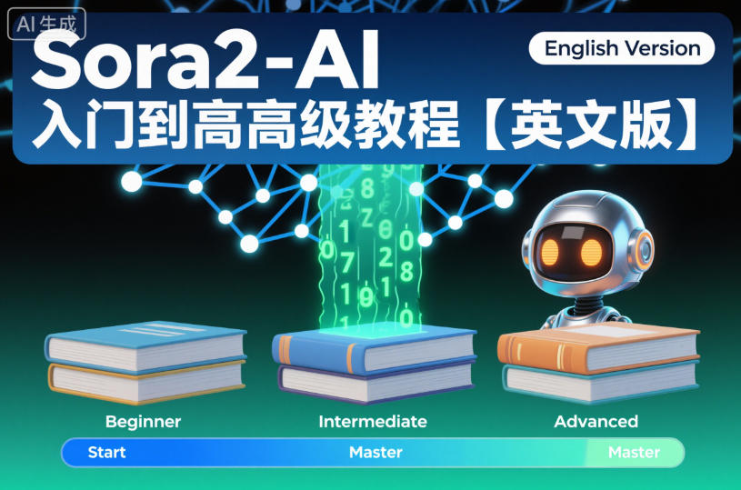 Sora2-AI入门到高级教程【英文版】-来友网创
