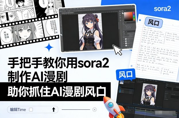 手把手教你用sora2制作AI漫剧，助你抓住AI漫剧风口-来友网创
