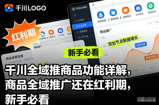千川全域推商品功能详解，商品全域推广还在红利期，新手必看-来友网创