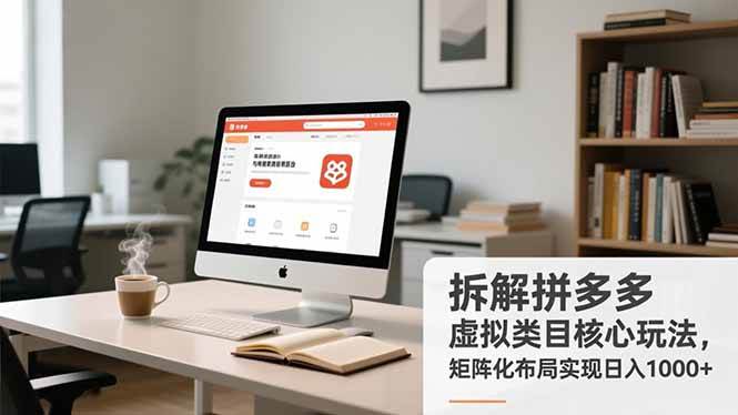 （16906期）拆解拼多多虚拟类目核心玩法，矩阵化布局实现日入1000+-来友网创