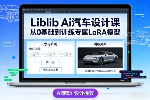 Liblib Ai汽车设计课，从0基础文生图，到教你训练专属设计和风格LoRA模型-来友网创