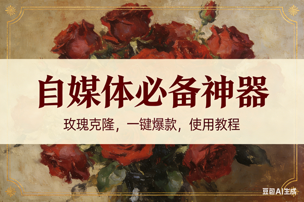 （16940期）玫瑰克隆神器，ai鲁大魔，自媒体必备的软件，一键爆款，详细教程-来友网创