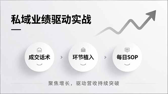 （16988期）私域业绩驱动实战，成交话术、环节植入、每日SOP，聚焦增长，驱动营收持续突破-来友网创