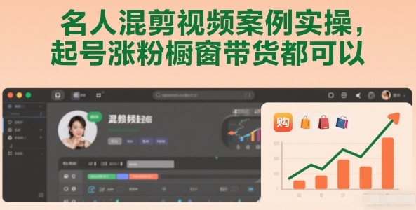名人混剪视频案例实操，起号涨粉橱窗带货都可以-来友网创