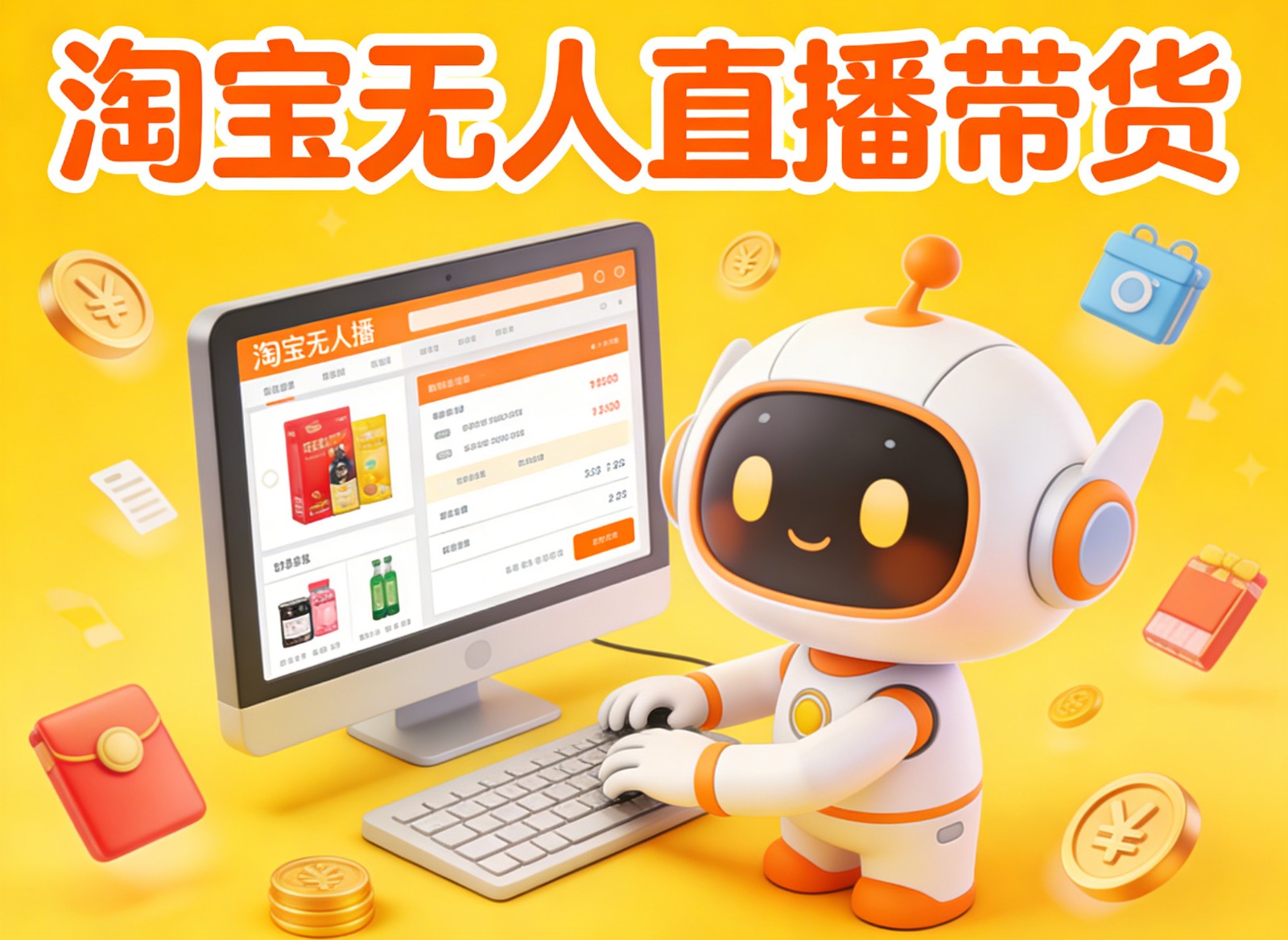 淘宝无人直播带货，24小时自动卖货，月佣金1W+，不违规不封号，不用露脸-来友网创