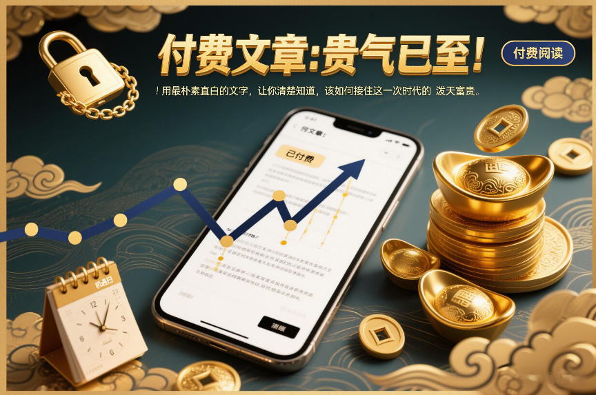 付费文章：贵气已至！用最朴素直白的文字，让你清楚知道，该如何接住这一次时代的泼天富贵-来友网创