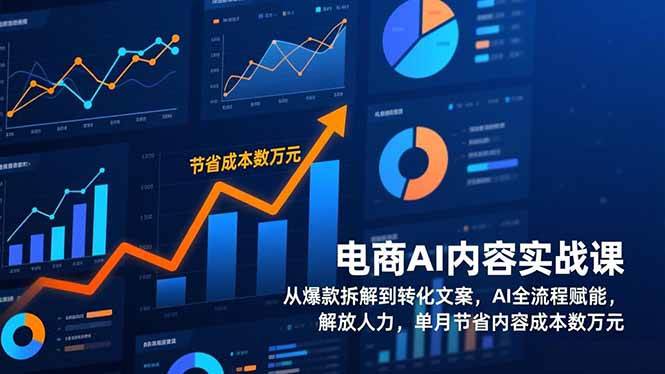 （17061期）电商AI内容实战课，从爆款拆解到转化文案，AI全流程赋能，解放人力，单月节省内容成本数万元-来友网创