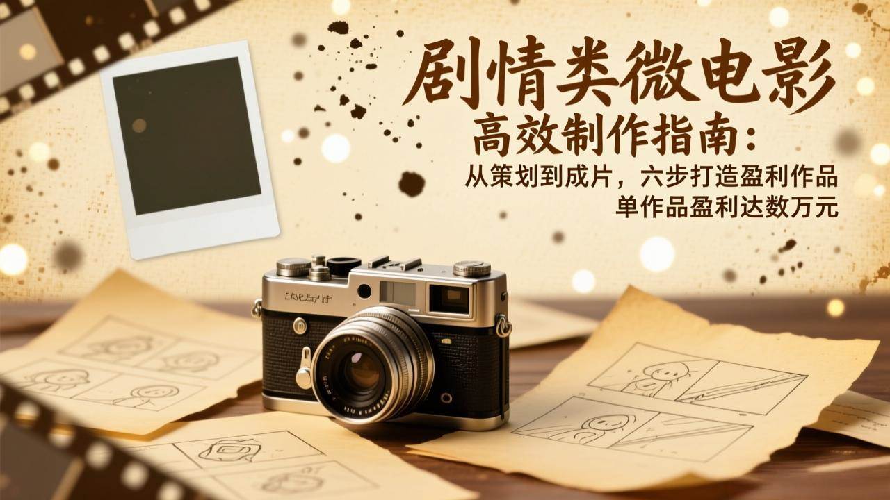 （17086期）剧情类微电影高效制作指南：从策划到成片，六步打造盈利作品，单作品盈利达数万元-来友网创