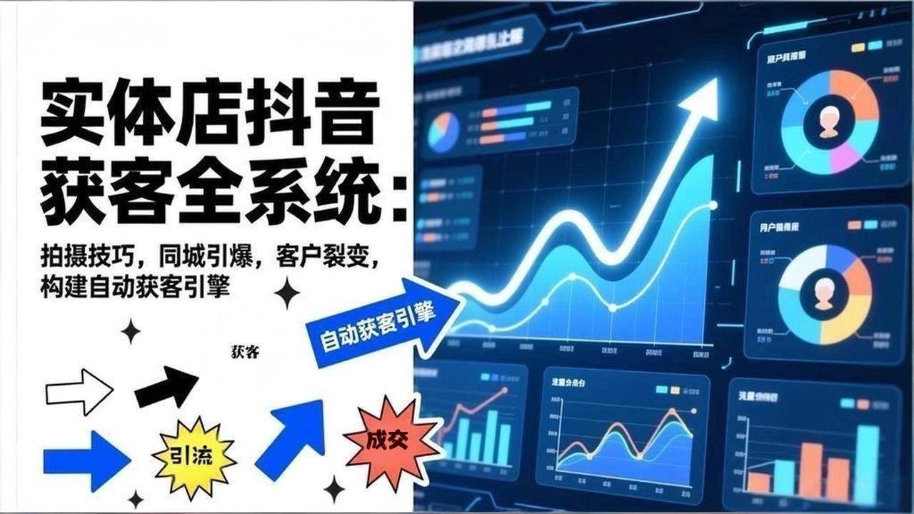 （17090期）2026实体店抖音获客全系统：拍摄技巧，同城引爆，客户裂变，构建自动获客引擎-来友网创