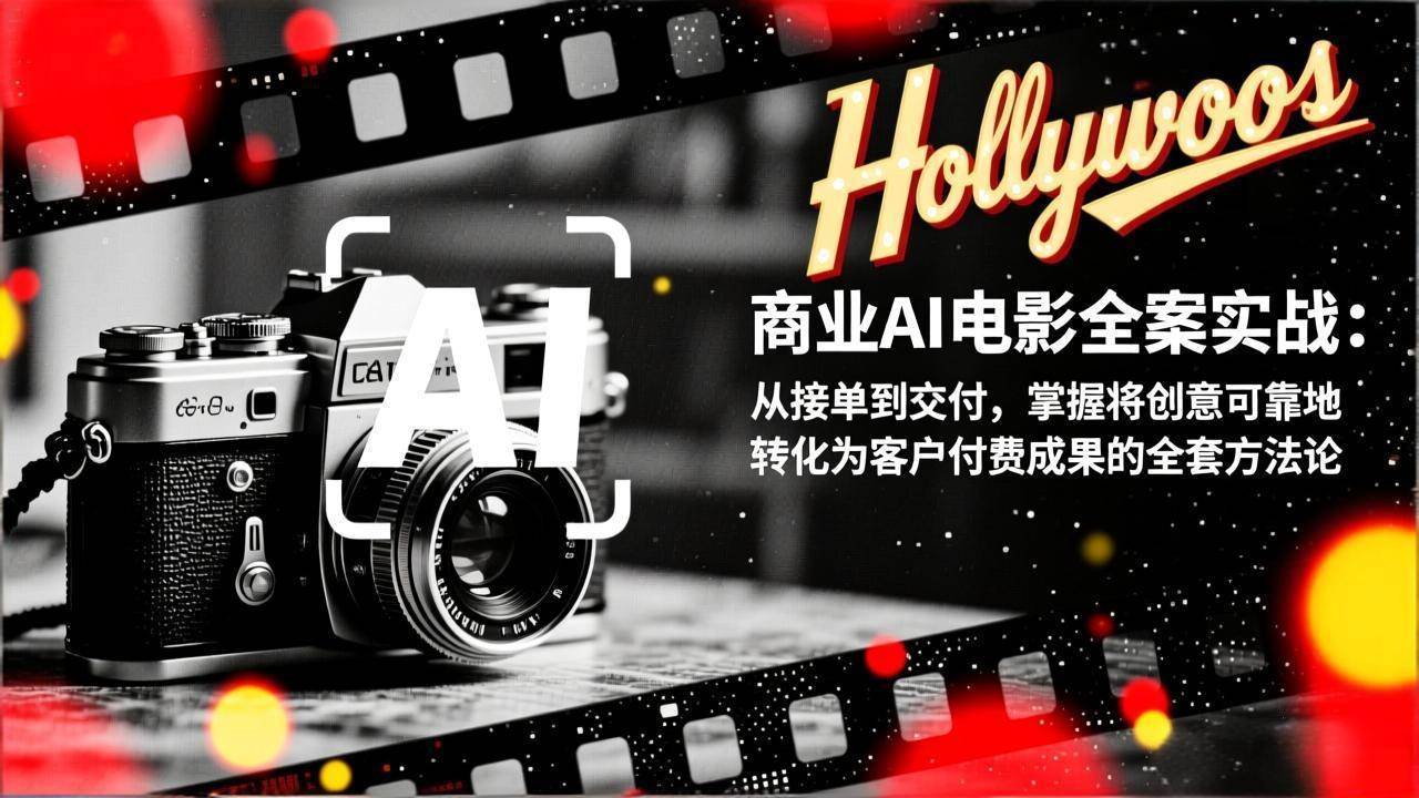 （17092期）商业AI电影全案实战：从接单到交付，掌握将创意可靠地转化为客户付费成果的全套方法论-来友网创
