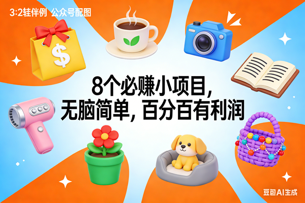 （17114期）8个必赚小项目，无脑简单，百分百有利润，副业首选，日入300+-来友网创