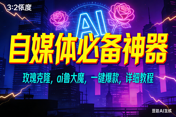 （17136期）玫瑰克隆神器，ai鲁大魔，自媒体必备工具，一键爆款神器，详细教程-来友网创