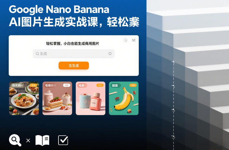 Google Nano Banana AI图片生成实战课，轻松掌握，小白也能生成商用图片-来友网创