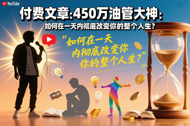 付费文章：450万油管大神：如何在一天内彻底改变你的整个人生？-来友网创
