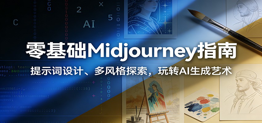 零基础Midjourney指南：提示词设计、多风格探索，玩转AI生成艺术-来友网创