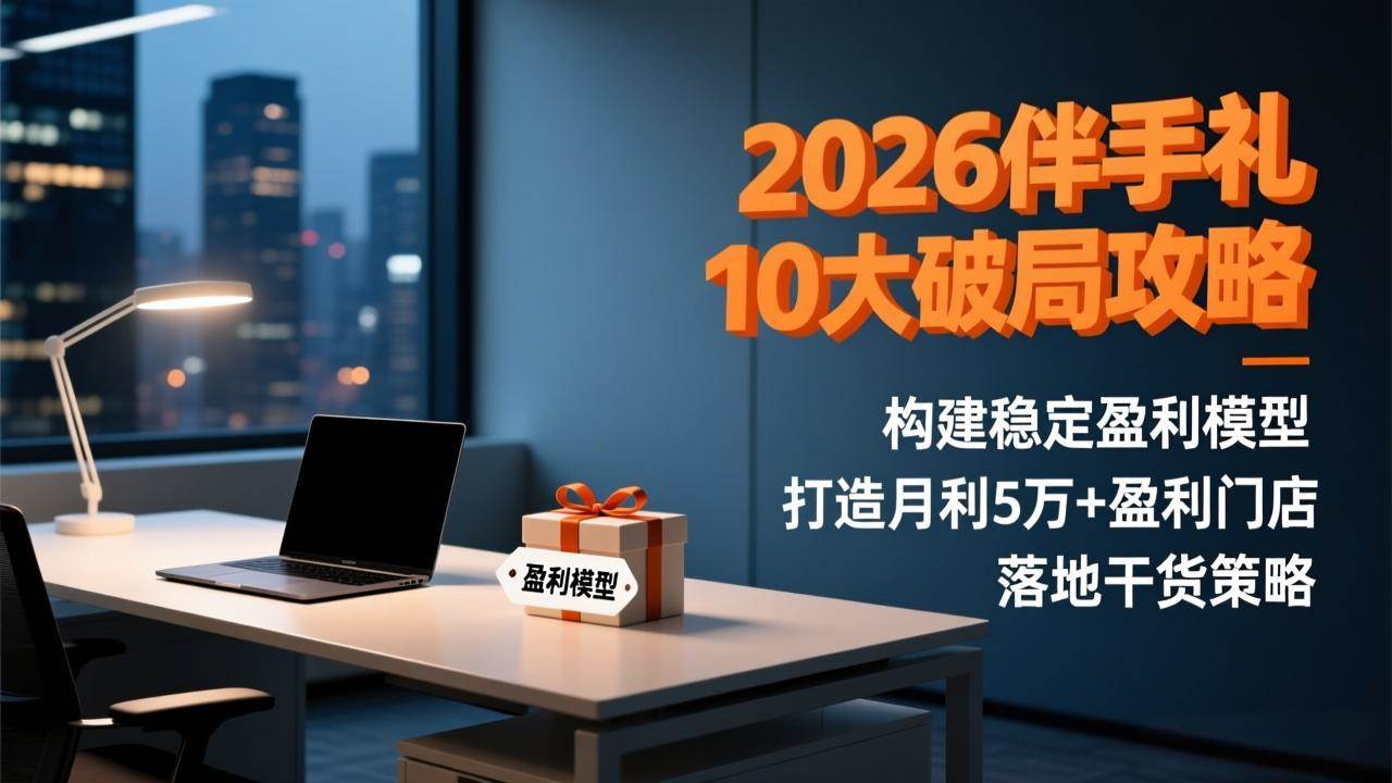 （17191期）2026伴手礼10大破局攻略：构建稳定盈利模型，打造月利5万+盈利门店，落地干货策略-来友网创