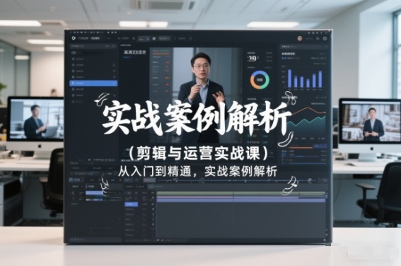 剪辑与运营实战课，从入门到精通，实战案例解析（更新2026）-来友网创