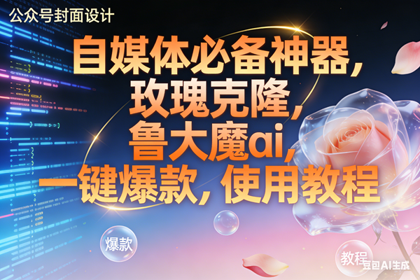（17242期）玫瑰克隆神器，ai鲁大魔，自媒体必备工具，一键爆款神器，详细教程。-来友网创
