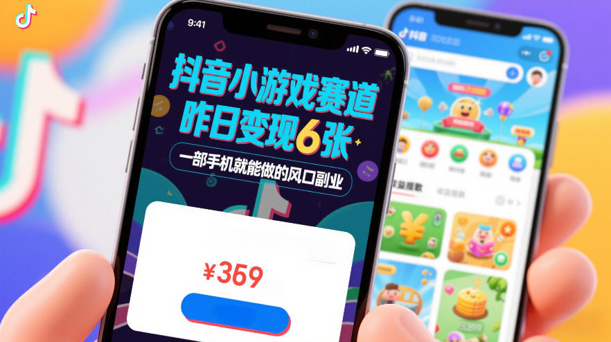 抖音小游戏赛道，昨日变现600+，零基础一部手机就能做的风口副业【揭秘】-来友网创