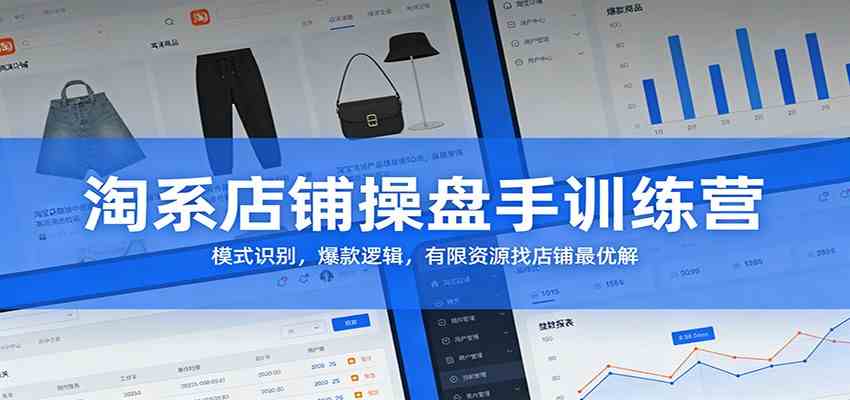 淘系店铺操盘手训练营：模式识别，爆款逻辑，有限资源找店铺最优解-来友网创