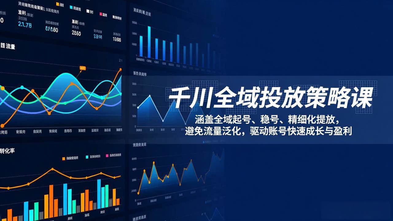 （17285期）千川全域投放策略课：涵盖全域起号、稳号、精细化投放，避免流量泛化，驱动账号快速成长与盈利-来友网创
