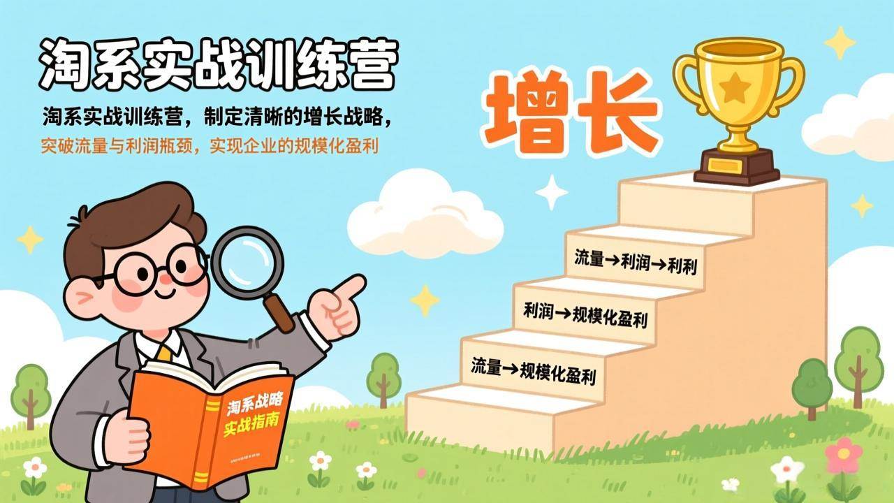 （17325期）淘系实战训练营(更新)，制定清晰的增长战略，突破流量与利润瓶颈，实现企业的规模化盈利-来友网创