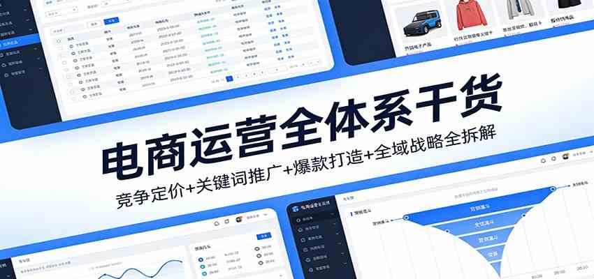 电商运营全体系干货，竞争定价+关键词推广+爆款打造+全域战略全拆解-来友网创