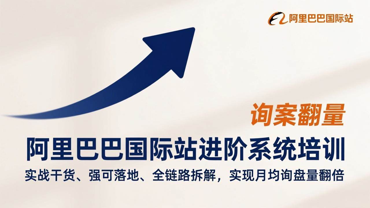 （17335期）阿里巴巴国际站进阶系统培训，实战干货、强可落地、全链路拆解，实现月均询盘量翻倍-来友网创