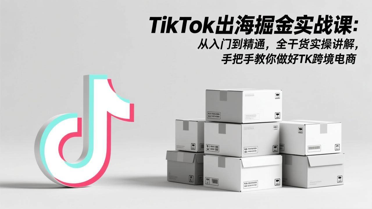 （17368期）TikTok出海掘金实战课：从入门到精通，全干货实操讲解，手把手教你做好TK跨境电商-来友网创