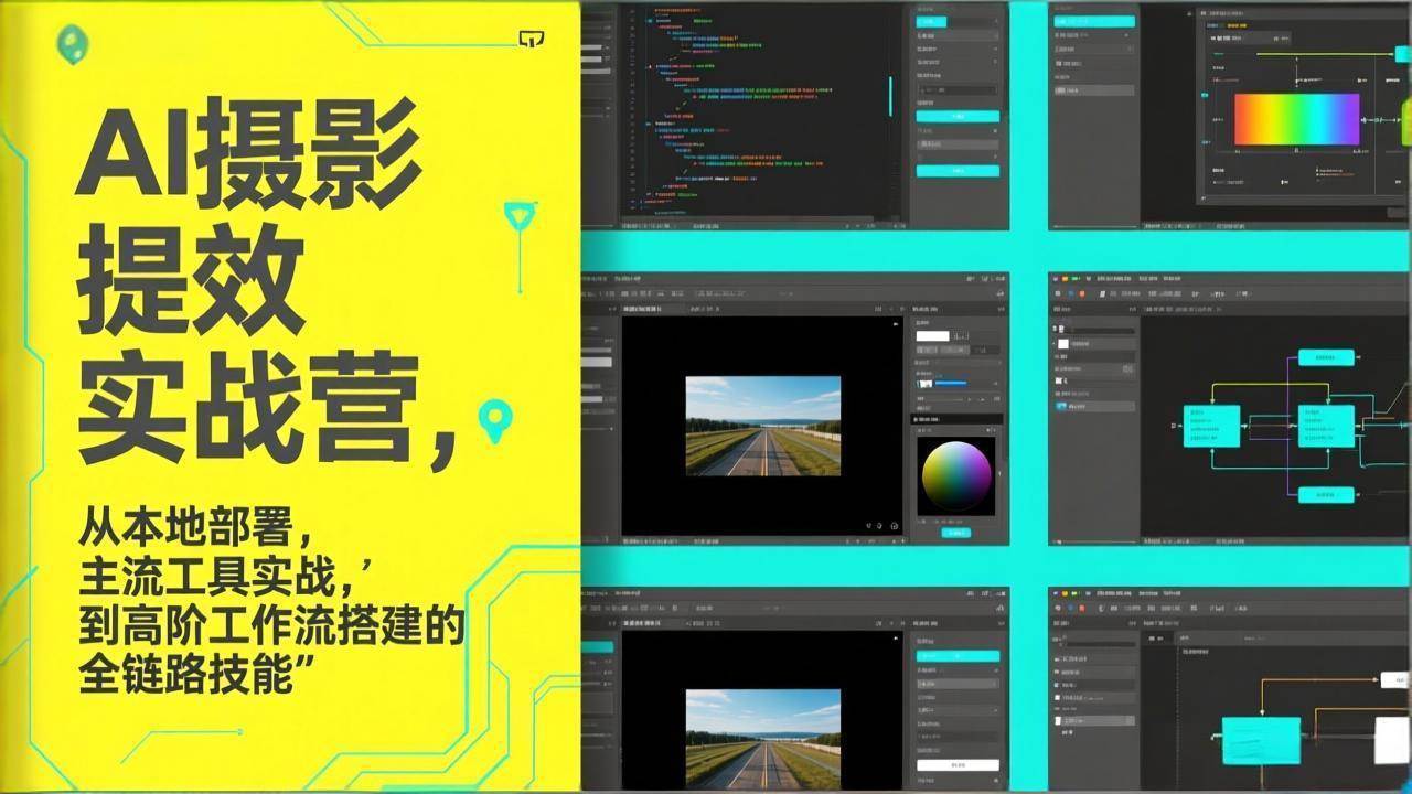 （17393期）AI+摄影提效实战营，从本地部署，主流工具实战，到高阶工作流搭建的全链路技能-来友网创
