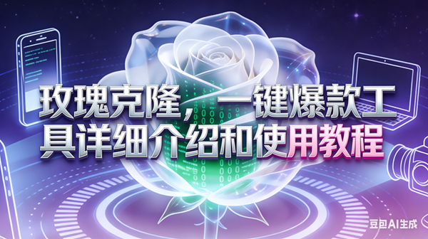 （17407期）玫瑰克隆工具，ai鲁大魔，自媒体必备神器，一键爆款神器，详细教程。-来友网创