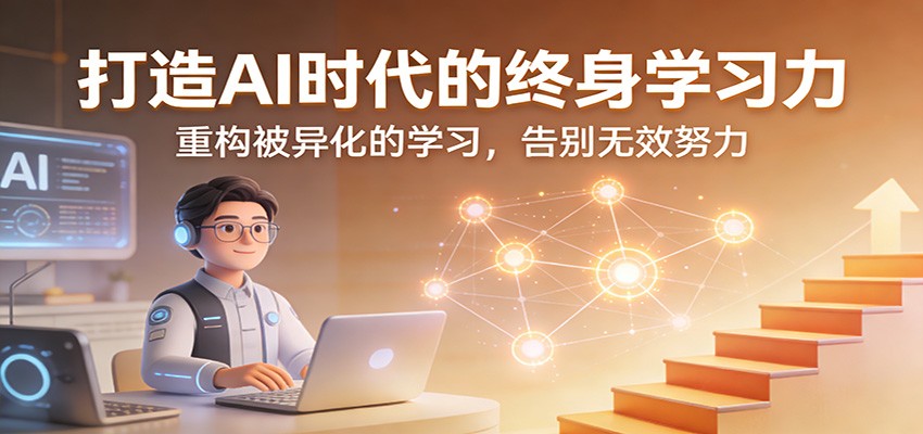 打造AI时代的终身学习力：重构被异化的学习，告别无效努力-来友网创