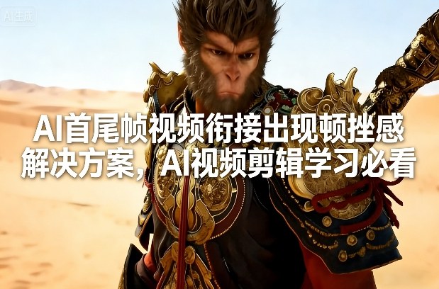 AI首尾帧视频衔接出现顿挫感解决方案，AI视频剪辑学习必看-来友网创