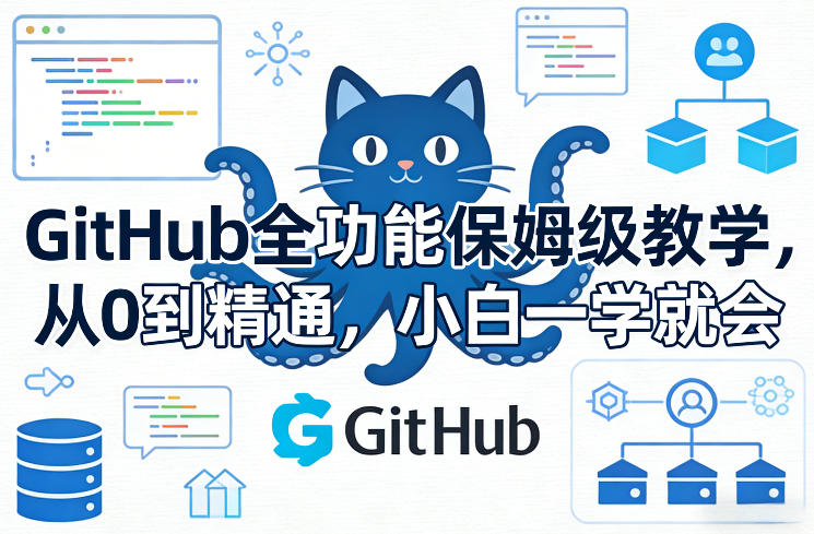 GitHub全功能保姆级教学，从0到精通，小白一学就会-来友网创