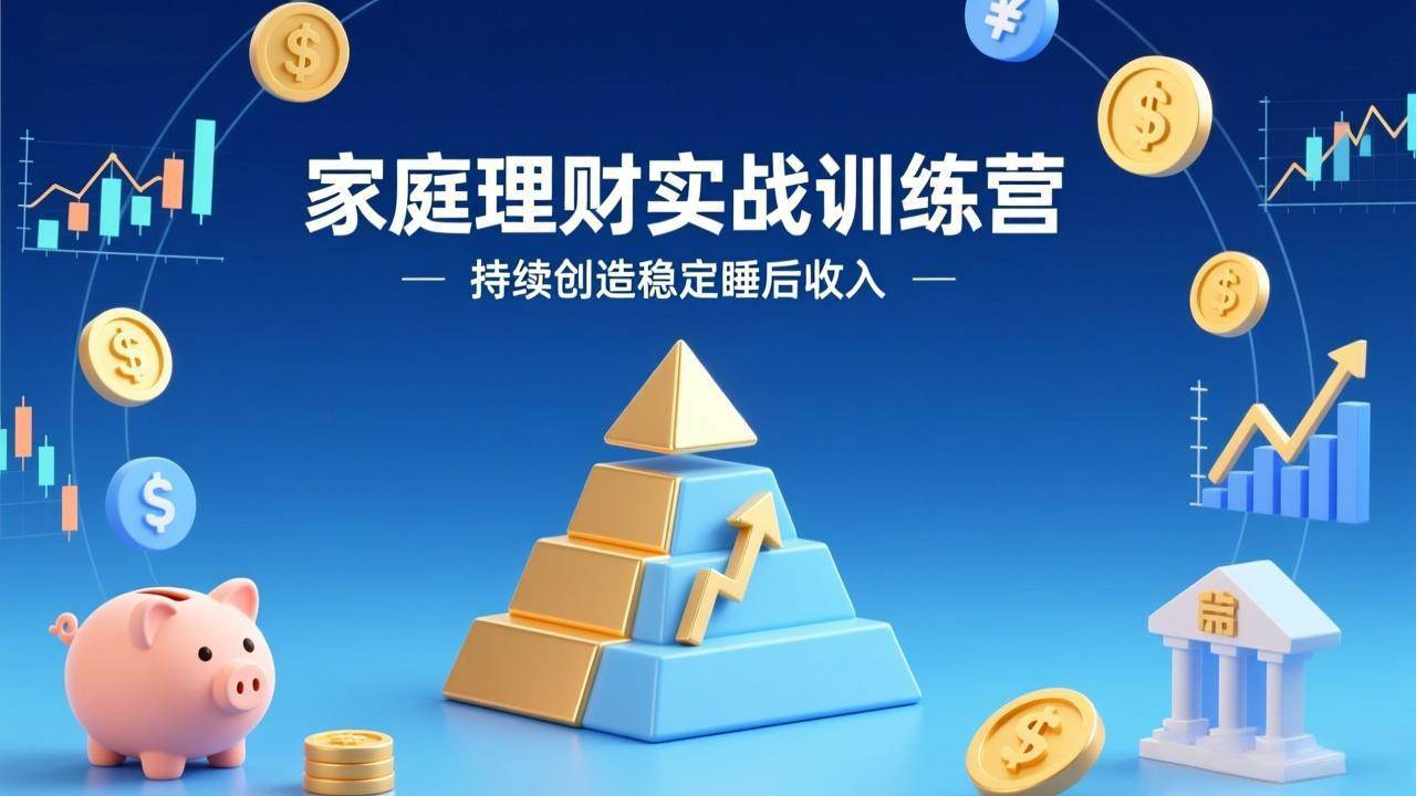 （17486期）家庭理财实战训练营：从0到1建体系，三阶进阶层层递进，助你持续创造稳定睡后收入-来友网创